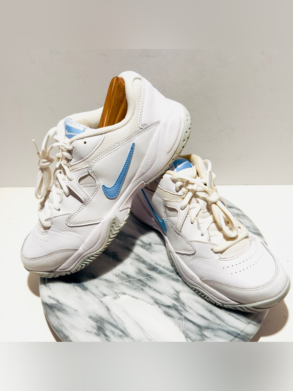 Size 9 Women's Nike Court Lite 2 White Aluminum Sneakers Shoes AR8838-112